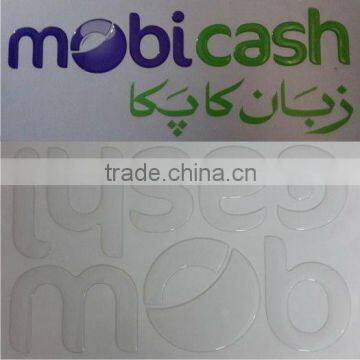 High Performance Clear epoxy domed letters for Advertising
