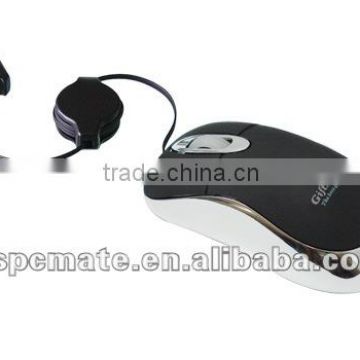 Shenzhen Hot Mini Wired Optical Mouse with retractable