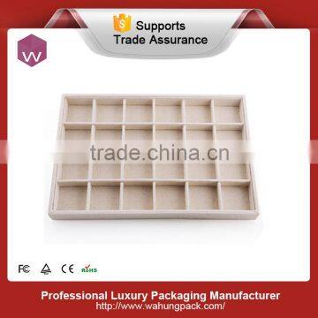 fashionable jewelry showroom display tray pu jewelry display tray