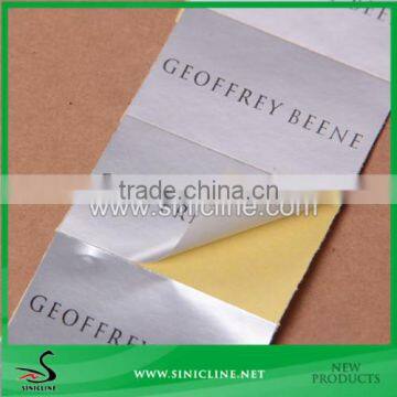 Sinicline Custom Made Silver aluminium sticker