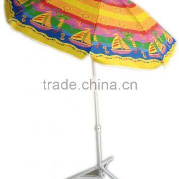 Cheap TNT fabric full printing sunshade beach umbrella