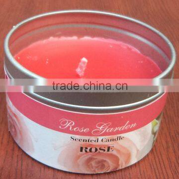 small metal wholesale candle tin box with lid/plain small metal tin boxes/custom metal box