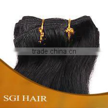 Indian remy human hair extensions machine weft fast shipping 14-36 inch loose curly best quality