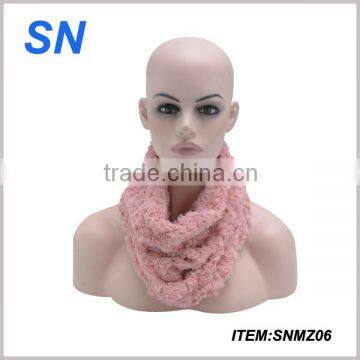 2014 winter fashion mink fur infinity scarf