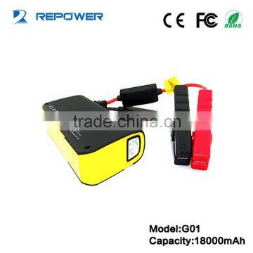 REPOWER Lithium battery 18000mah multi function jump starter car power bank