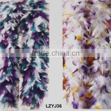 Fluffy turkey feather chandelle boa LZYJ36