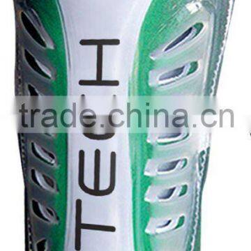Transparent material soccer shin guard