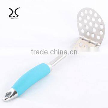 Stainless steel potato masher with ABS +TPR handle