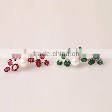 Platinum Plated Elegant Style Floral in 3 Colors Brooch With AAA+ Cubic Zircon Micro Pave Setting for Women and Men in 4 Colors photo-2