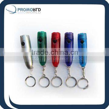 Bullet Torch Keychain Plastic Keyring With Light