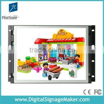 FlintStone 15 inch open frame video display with SD card, industrial advertising LCD display, industrial LCD display monitor