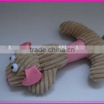 2013 Plush dog chew toy pig