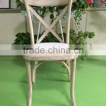 wood cross back chair for garden and wedding