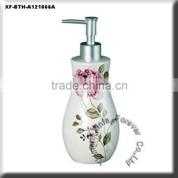 classic ceramic bath soap bottle