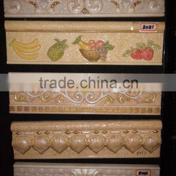 resin waistline living room border tile