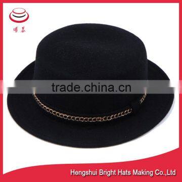 Vintage Unisex Blower Wool Felt Fedora Trilby Derby Jazz Cap