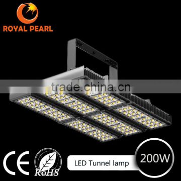 Waterproof IP65 Bridgelux Meanwell Power Supply 15000 lumens 200w led tunnel light CE/RoHS 3 Years Warranty Big Sale