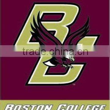 Boston college embroidery flag