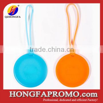 Custom Round Shaped Bulk Silicone Luggage Tag