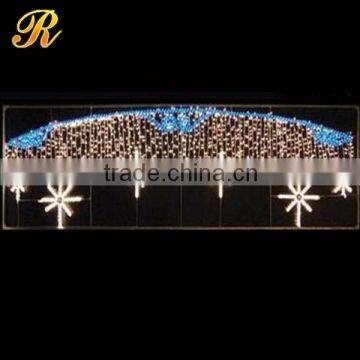 Street LED Lighted White Hanging Outdoor Lights photo-4