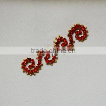 Fancy Designer Semi Presious Crystal Stone Rhinestone Bindi Sticker,Traditional Bindi Sticker