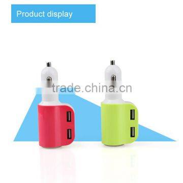 High Speed Mobilephone 2 in 1 Double USB Quick Charge 2.0 Car Charger