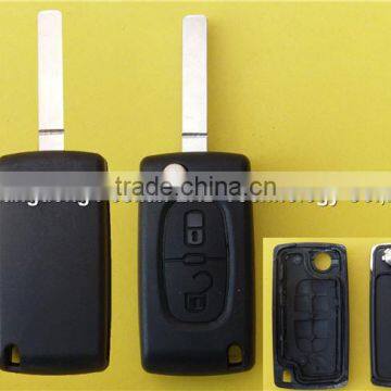 2 button remote flip key shell for Peugeot 307 CE0523 no logo