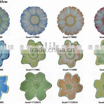 Fancy flower shape anti-slip bath mat-pvc foam decorative door mats