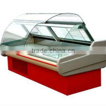 supermarket deli case cooler front lifting door OEM factory