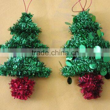 12x16cm/8x13cm PET classic tree Christmas hanging decoration