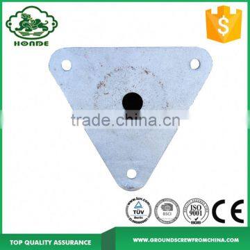 Commercial Cheap Galvanized Triangle Flange Ground Screw Anchor photo-4