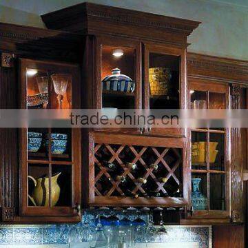 Wall wine rack cabinet