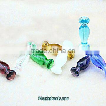 Wholesale New Arrival Crystal Glass Flower Vase Beads For Making Jewelry PB-CB033