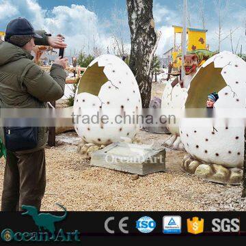 High Quality Life-size Fiberglass Dinosaur Egg photo-6