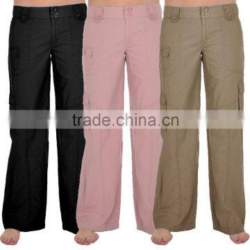 Custom Quick dry female loose cargo pants