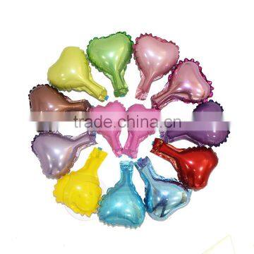 5 inch plain color heart shape foil balloon                        
                                                                                Supplier's Choice