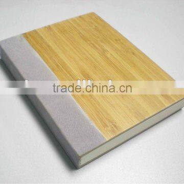 New design lock line bamboo notepad with white paper