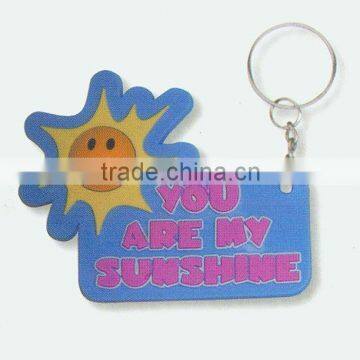 smile sun soft pvc keyring