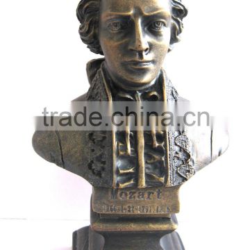 DEDO high quality resin head sculpture of Mozart