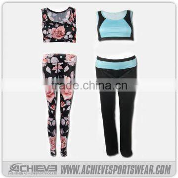 wholesale custom printed gym leggings, colorful yoga pants