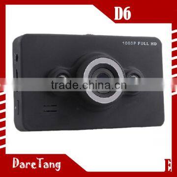 factory direct 2.7 inch 140 degree wide angle 1080p full hd D6 cheap car dvr camera