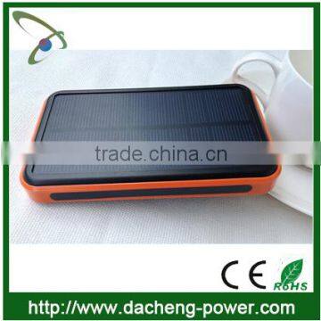 Factory Wholesale 10000mAH Solar Cellphone Charger With Dual Usb Port Quality Choice