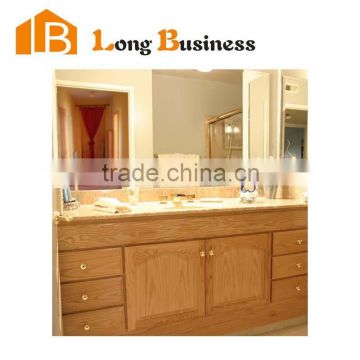 LB-JL2253 Germany popular high glossy freestanding solid wooden bathroom vanity