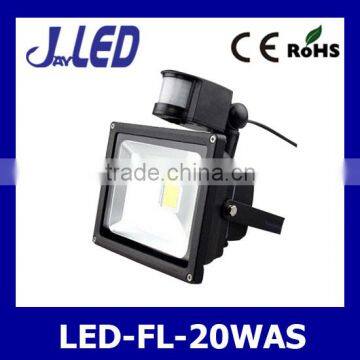 Aluminum body high quality with sensor led 20w flood light
