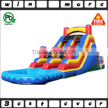 cheap commercial grade inflatable water park slides