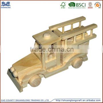 high quality kids wood craft kits/wooden car models