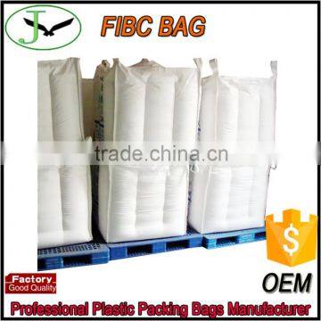 low cost 1200kg non porous pp woven FIBC bag with inner corner for flour packaging