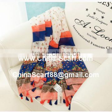 Wholesale soft fringe scarf