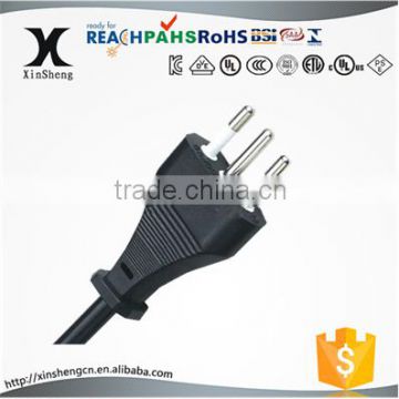 Italy IMQ approval Rohs three pins plug power cord                        
                                                                                Supplier's Choice