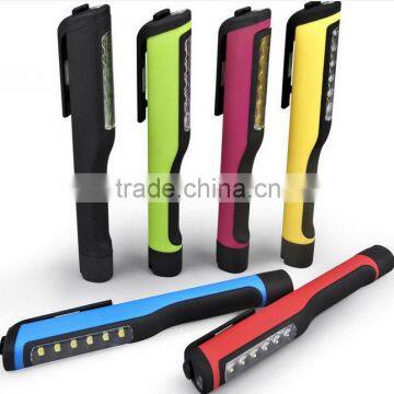 6 LED Mini Inspection Light Lamp Pocket Pen Work Torch Flashlight